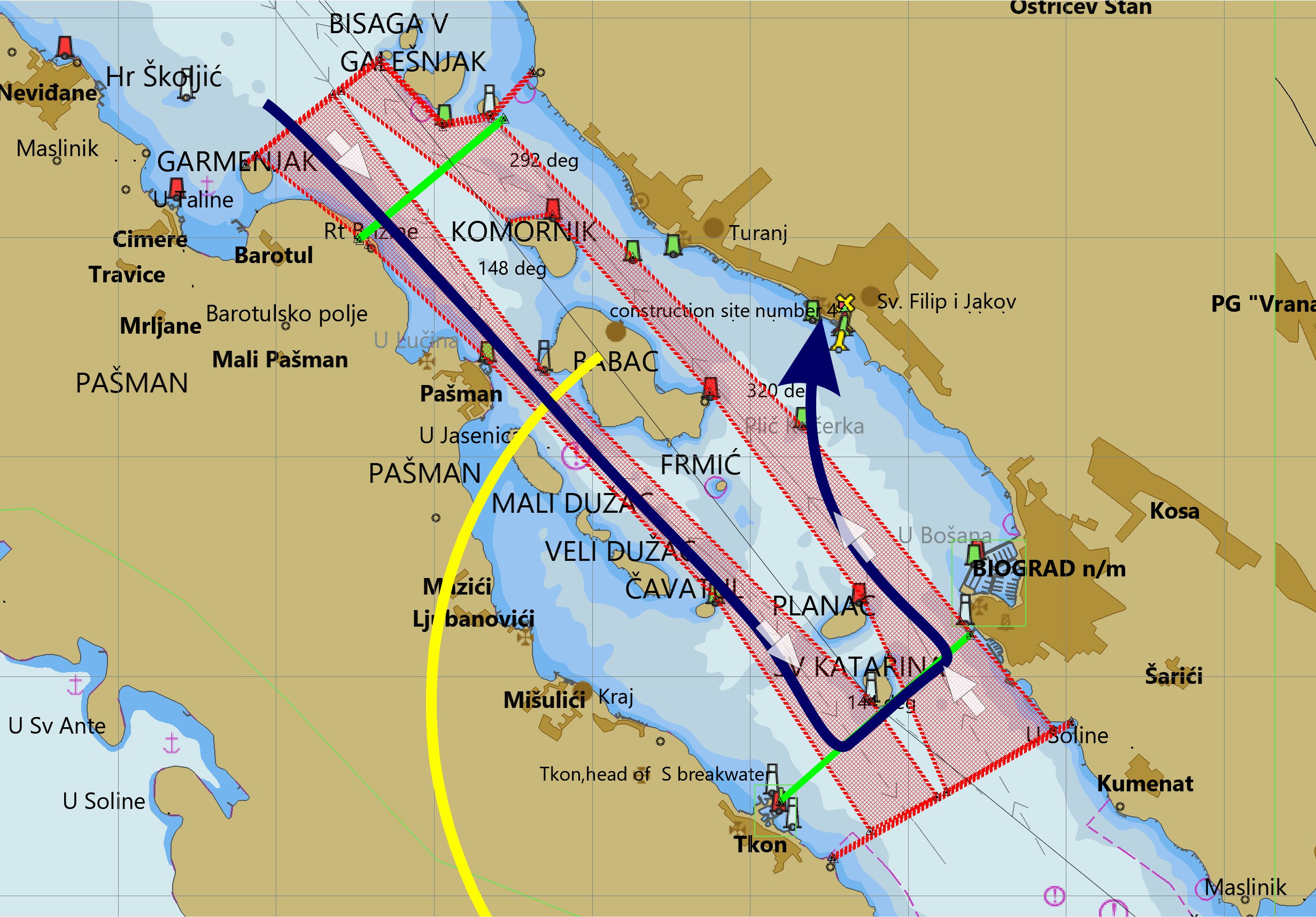 Wejście do sv. Filip i Jakov od strony północnej