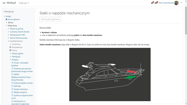 Voditelj Brodice - kurs on-line